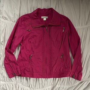 Christopher & Banks Fuchsia Utility Jacket